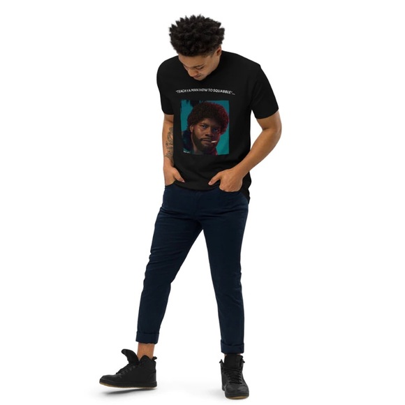 Graphic T-Shirt "Teach Ya Man How To Squabble".... - Picture 5 of 5